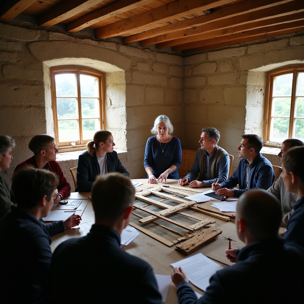 Professional heritage training session